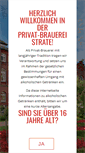 Mobile Screenshot of brauerei-strate.de